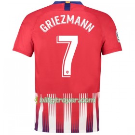 Billige Fotballdrakter Atlético Madrid Griezmann 7 Hjemmedraktsett 2018/19 Kortermet